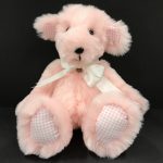 Large Baby Pink Plush Faux Fur Teddy Bear