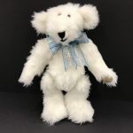 Small White Faux Fur Teddy Bear