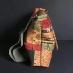 Shoulder Bag, Silk and Velvet