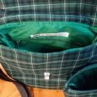 Avie Cross Body Bag Manor Dark Green Tartan, Poly Viscose