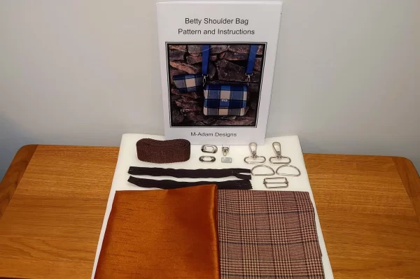 Betty Bag Making Kit with Pouch Kit, Glen Keith Tartan