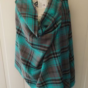 Stole, Teal/Grey, poly/viscose