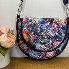 Piped Saddle Bag, in Colourburst design Waterproof fabric