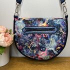 Piped Saddle Bag, in Colourburst design Waterproof fabric - Image 2