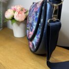Piped Saddle Bag, in Colourburst design Waterproof fabric - Image 3