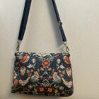Edith Shoulder Bag, William Morris Blue Strawberry Thief Tapestry Fabric - Image 2