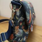 Edith Shoulder Bag, William Morris Blue Strawberry Thief Tapestry Fabric - Image 3