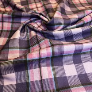 Carse Of Gowrie Tartan Velvet , Polyester, 150cm wide